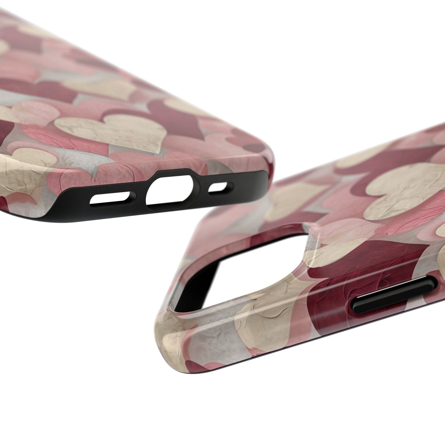 Heartfelt Tough Phone Cases - Durable Protection with Love Motif