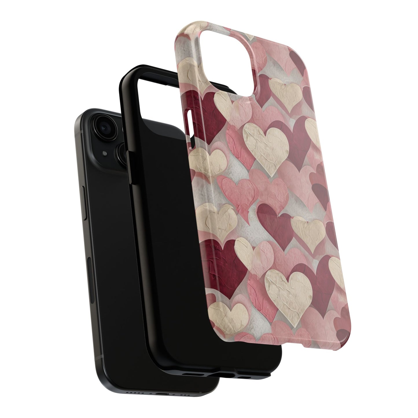 Heartfelt Tough Phone Cases - Durable Protection with Love Motif