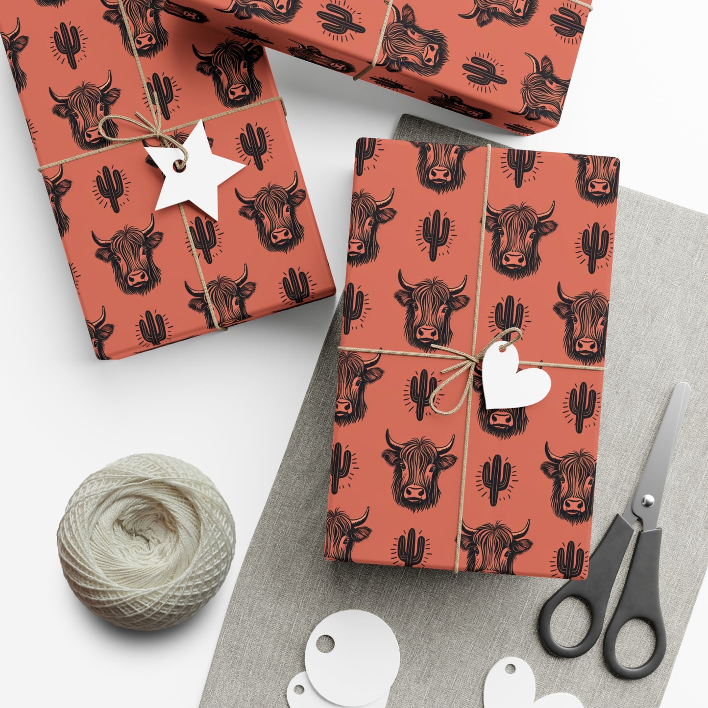 Cactus & Bull Gift Wrap Papers - Unique Wrapping for Special Occasions