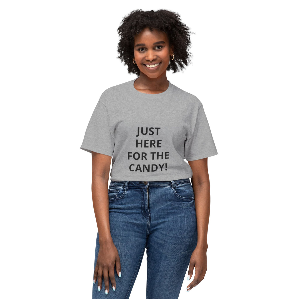 Funny Halloween T-Shirt — "Just Here For The Candy!"
