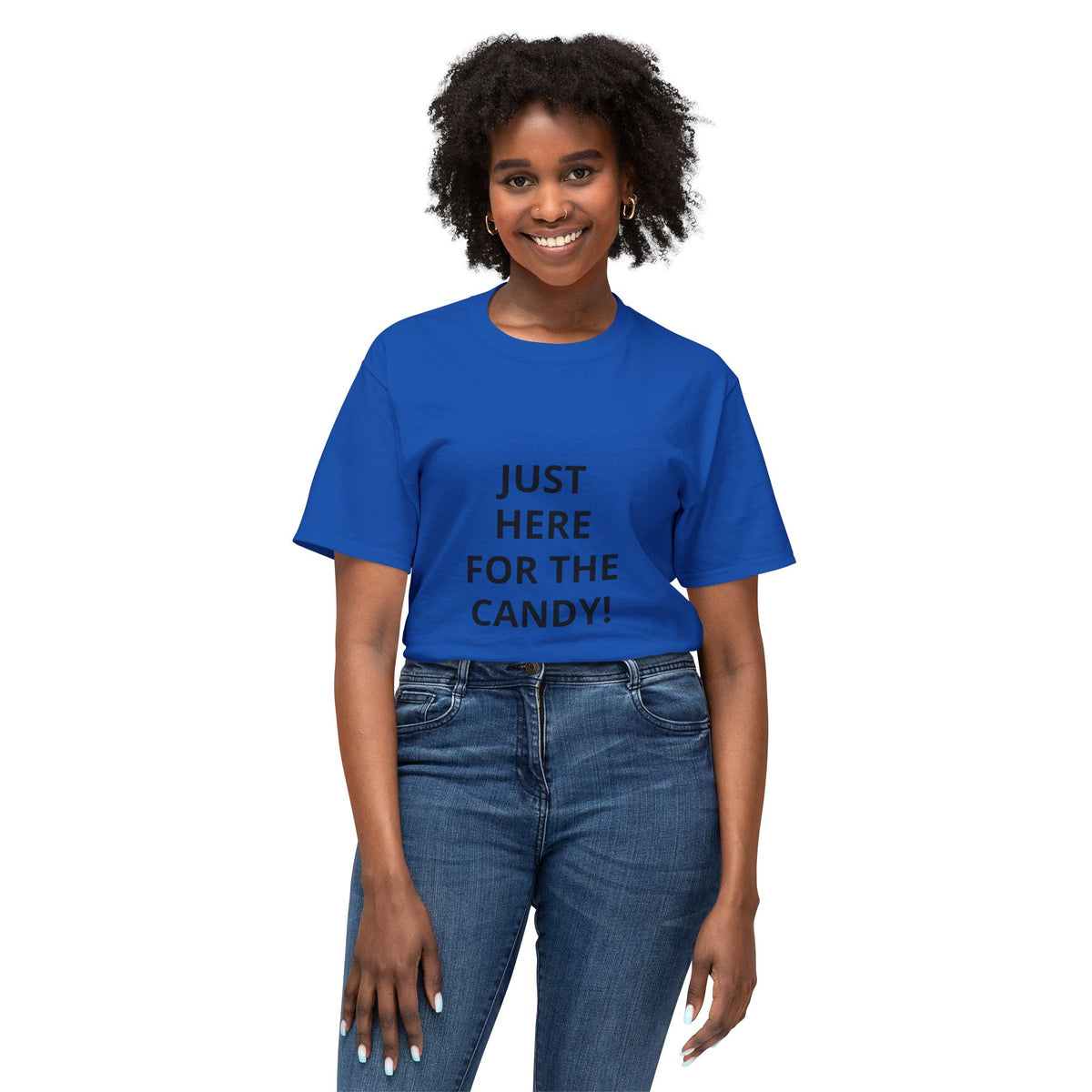 Funny Halloween T-Shirt — "Just Here For The Candy!"