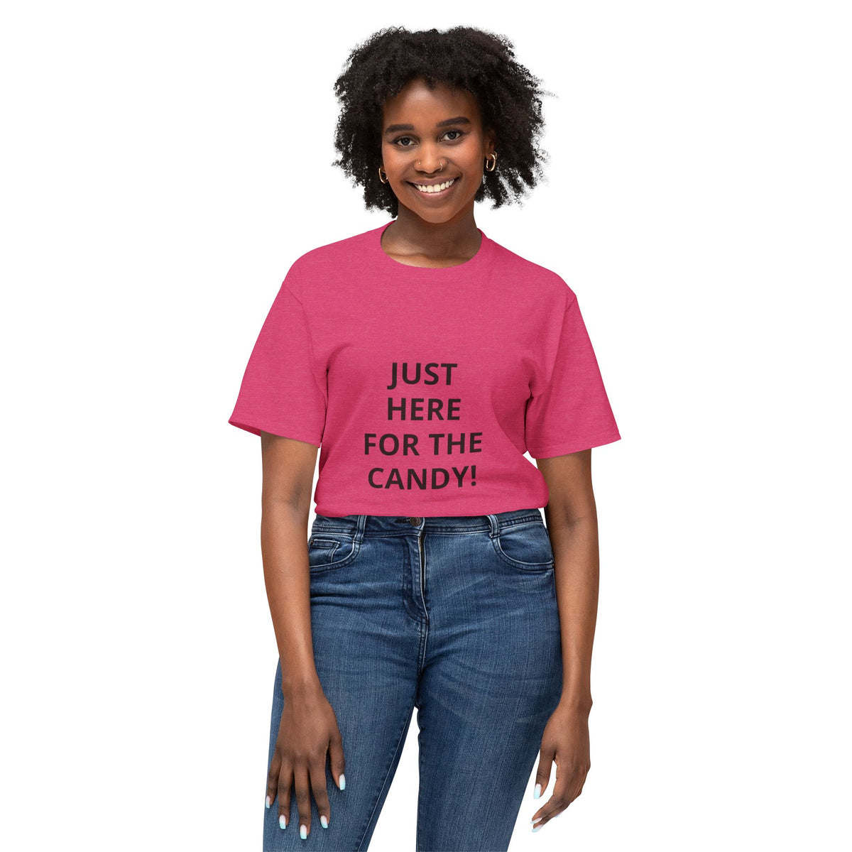 Funny Halloween T-Shirt — "Just Here For The Candy!"